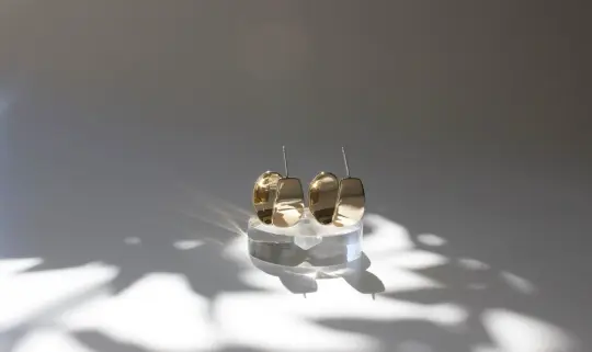 Euphorbia Hoops, Plant Jewelry, Unique, High Shine Finish