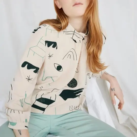 Acacia Top in Mystic