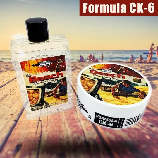 The Beach! Artisan Shaving Soap & Aftershave Bundle Deal | Ultra Premium CK-6 Formula