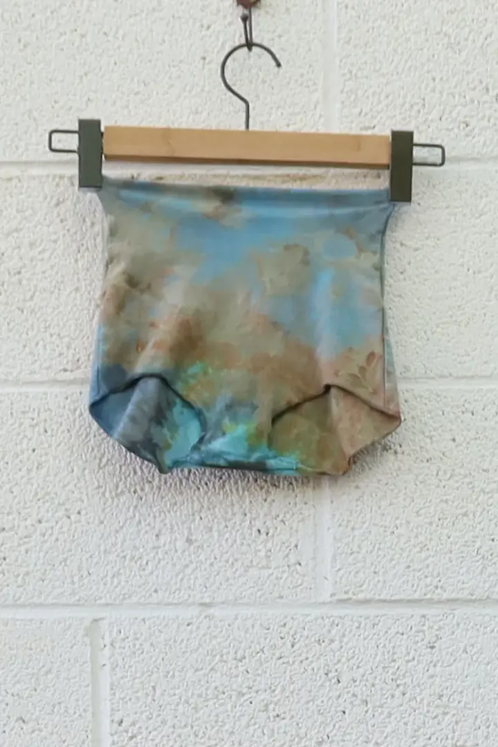 OOAK - Granny Panty / XXS / Stretch Organic Cotton / Ice Dye (250)