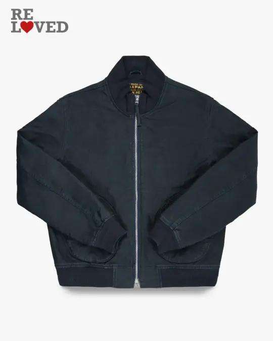12oz Whipcord Tanker Jacket - Navy (IHM-47-NAV) Size Large