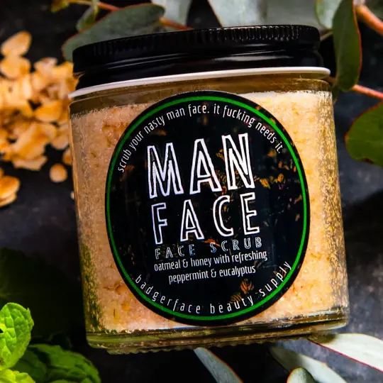 Man Face Scrub for Men.