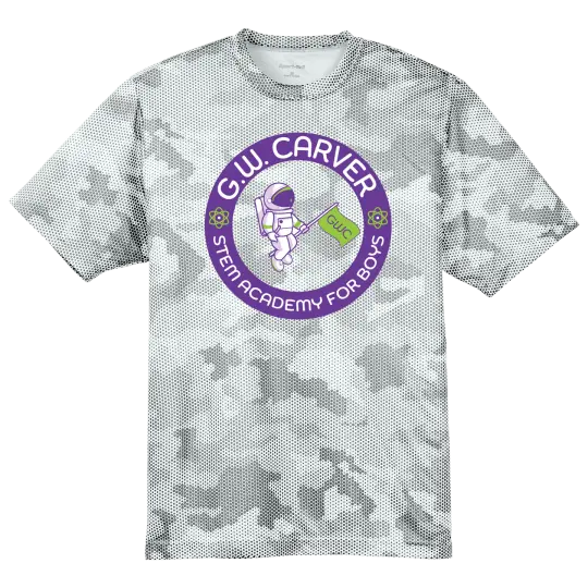 GWC STEM Academy Screen Printed YST370 Youth Sport-Tek CamoHex Tee