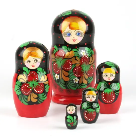 Red Berries Girl Matryoshka