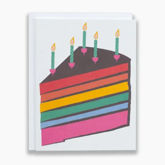 Rainbow Cake Card