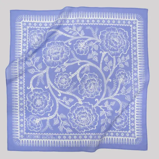Cotton Ramble Bandana | Periwinkle