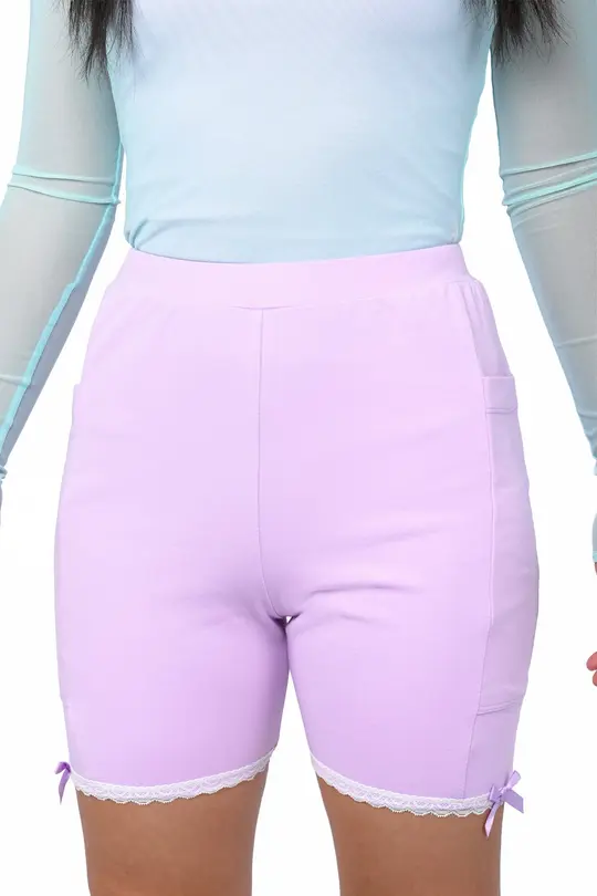 Basics Biker Shorts - Lavender