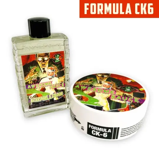Awesome Sauce Artisan Shave Soap & Aftershave / Cologne Bundle Deal | Mentholated | Ultra Premium Formula CK-6