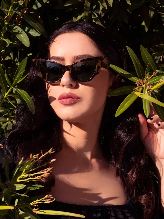Vamp Batwing Sunglasses in Tortoise