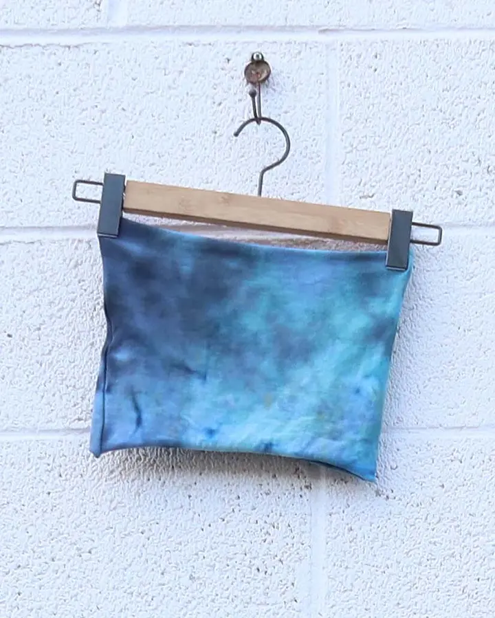 OOAK -  Boob Tube / XXS / Stretch Cotton / Ice Dye (296)