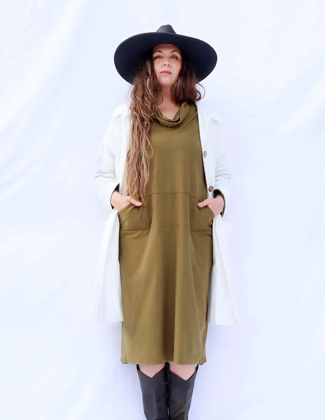 Many Moons Darjeeling Classic Below Knee Dress