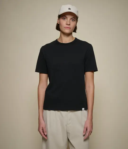 TEE02C Cropped Classic Cotton Jersey T-Shirt