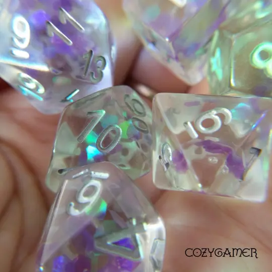 ✨ A Tad Glitzy - 7 Piece Dice Set