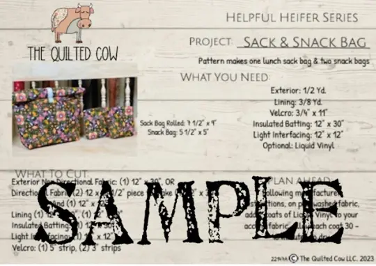 Helpful Heifer Sack & Snack