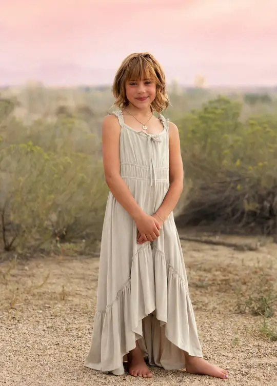 Alora Dress in Dove