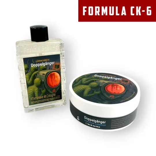 Doppelgänger Continuum No 4 Artisan Shave Soap & Aftershave Bundle | Ultra Premium CK-6 Formula | A Bona Fide, Fall Olfactory Unicorn!