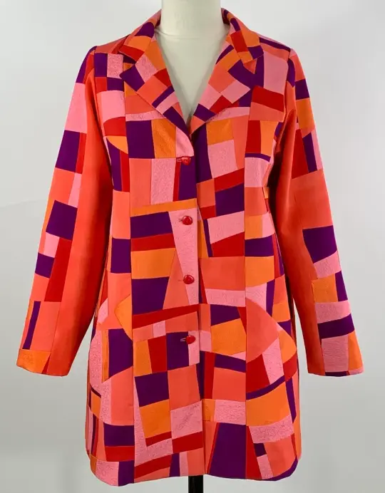 Orange Pink and Red with Purple Trench