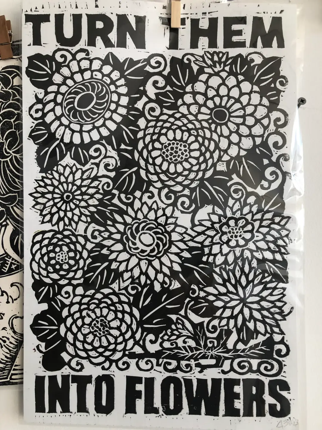 Turn Them Into Flowers (black only)