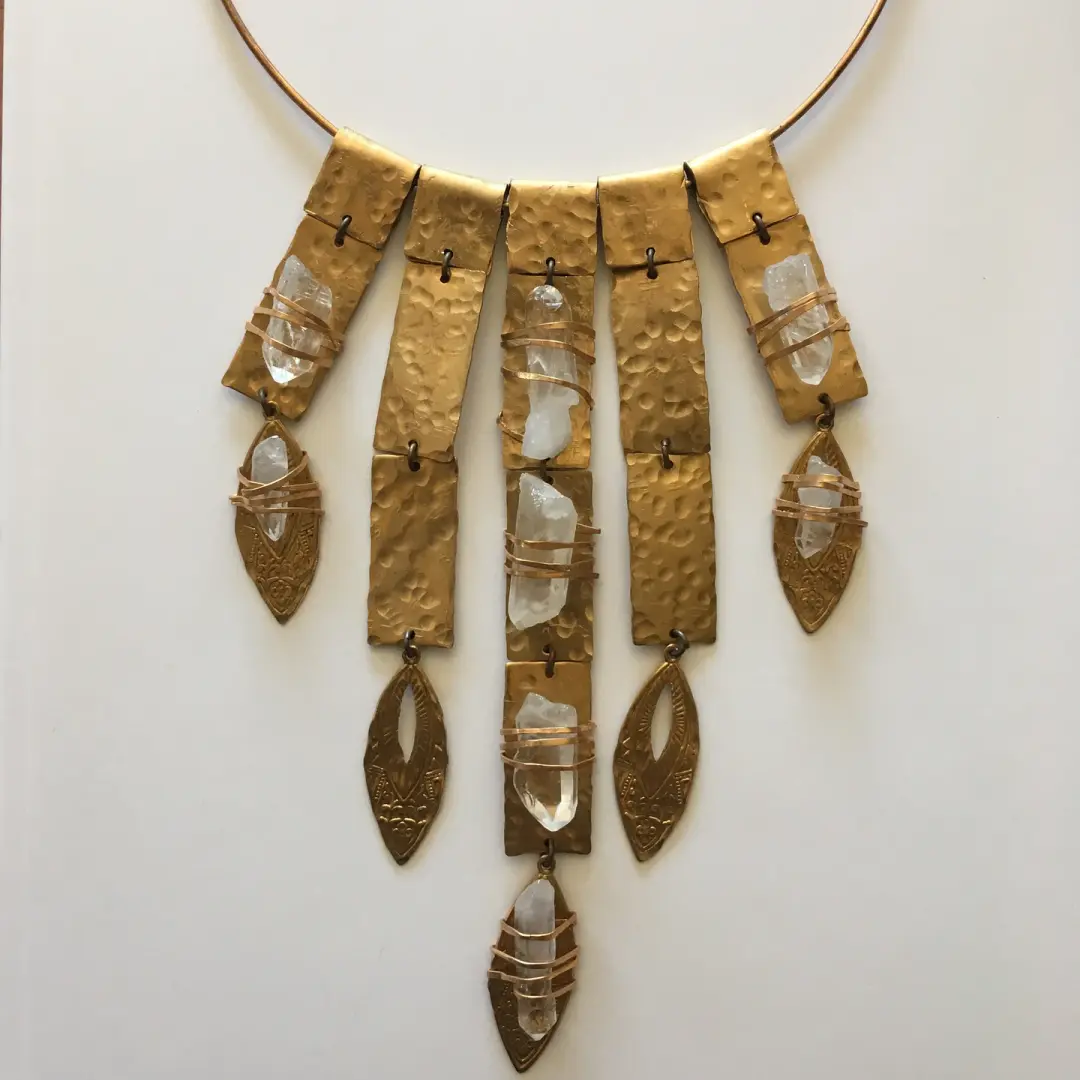 Boho Bliss Crystal Quartz Bib