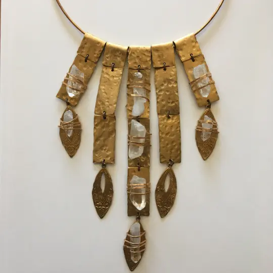 Boho Bliss Crystal Quartz Bib