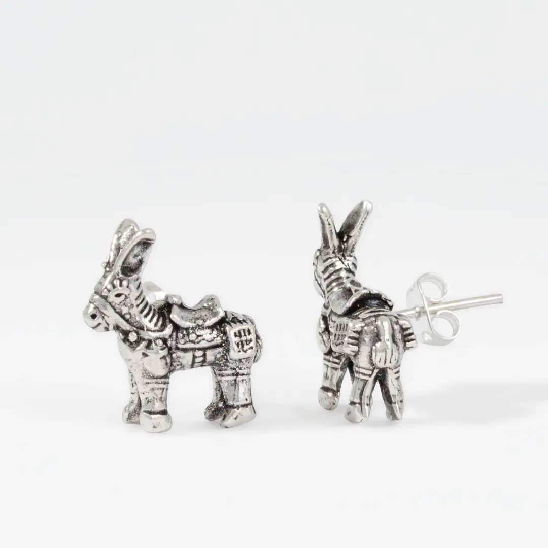 Sterling Silver Burrito Earrings
