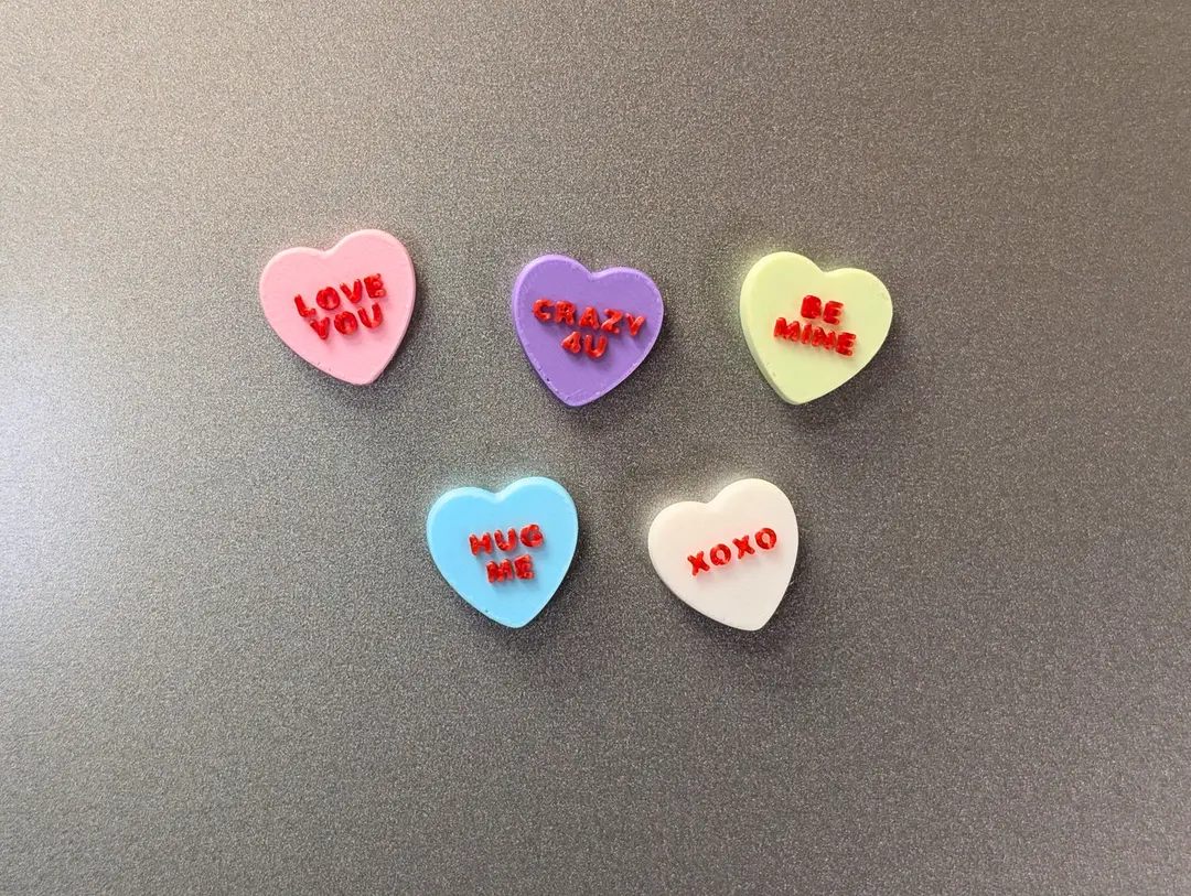 Valentines Heart Magnets ❤