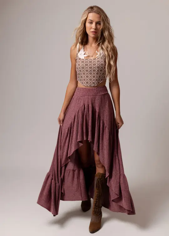 Bae Skirt in Wine