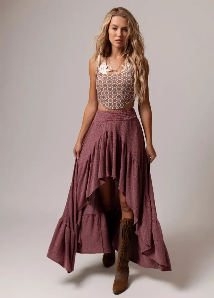 Bae Skirt in Wine