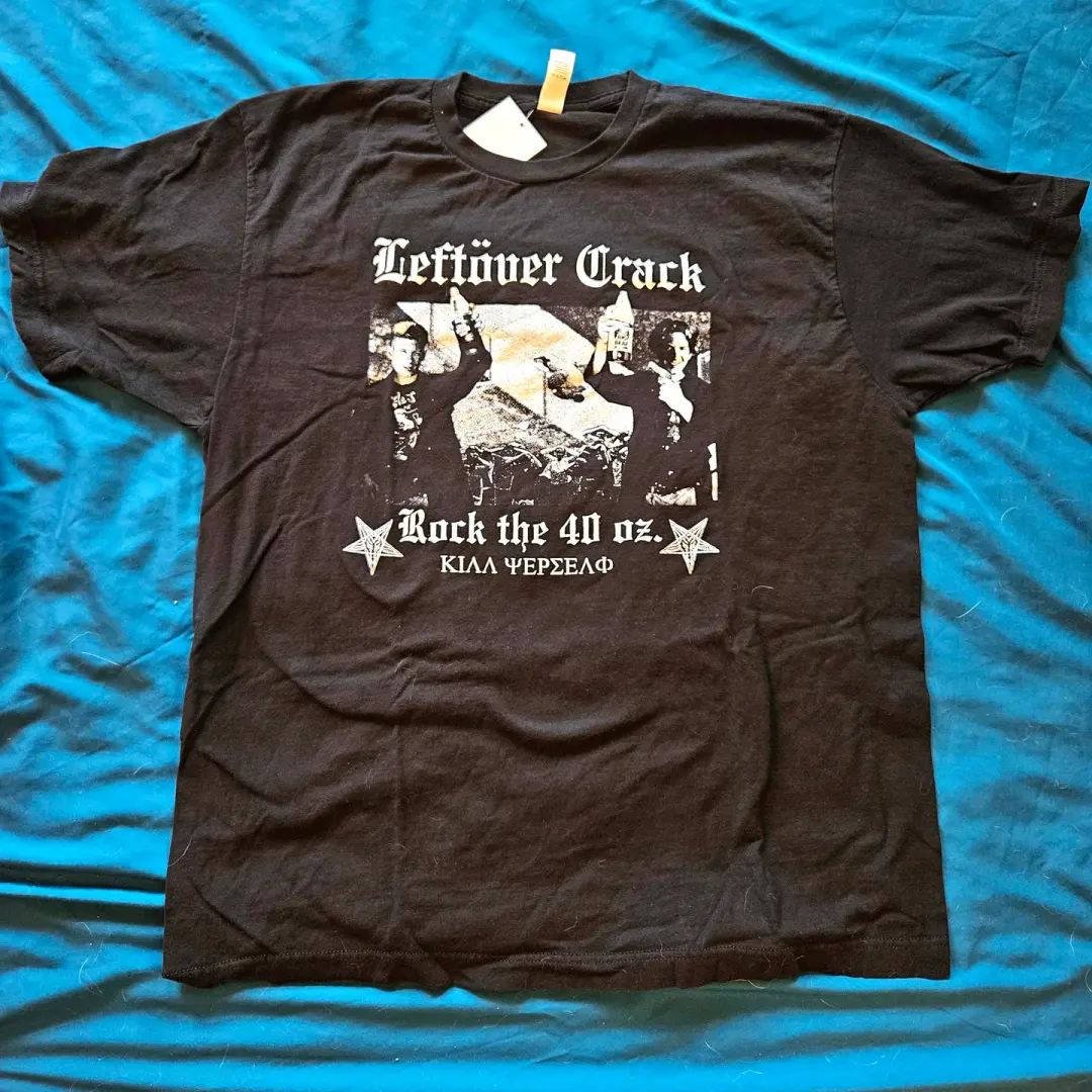 Leftover Crack Rock the 40 oz tee, size XL