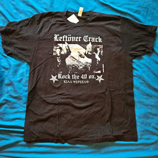 Leftover Crack Rock the 40 oz tee, size XL