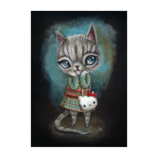 Hey Kitty (5 x 7 inch print)