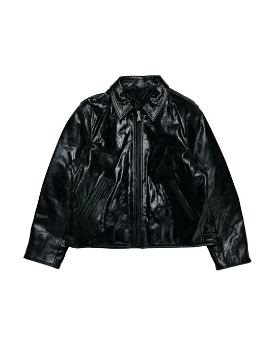 Stüssy Garage Jacket Leather Black