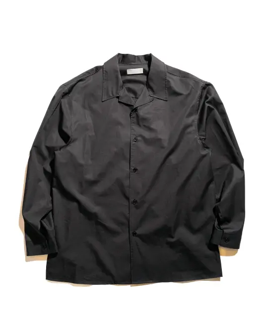Amomento Open Collar Shirts Black
