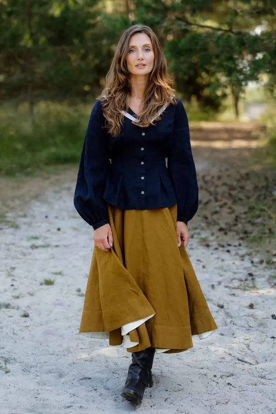 Wrap – Full-Circle Linen Skirt