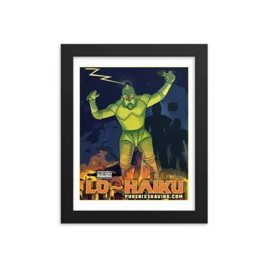 Lo-Haiku Framed Print - Dress up that shave den!