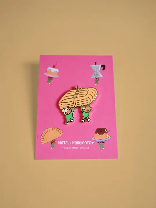 "Food on Parade" (Tamal) Enamel Pin