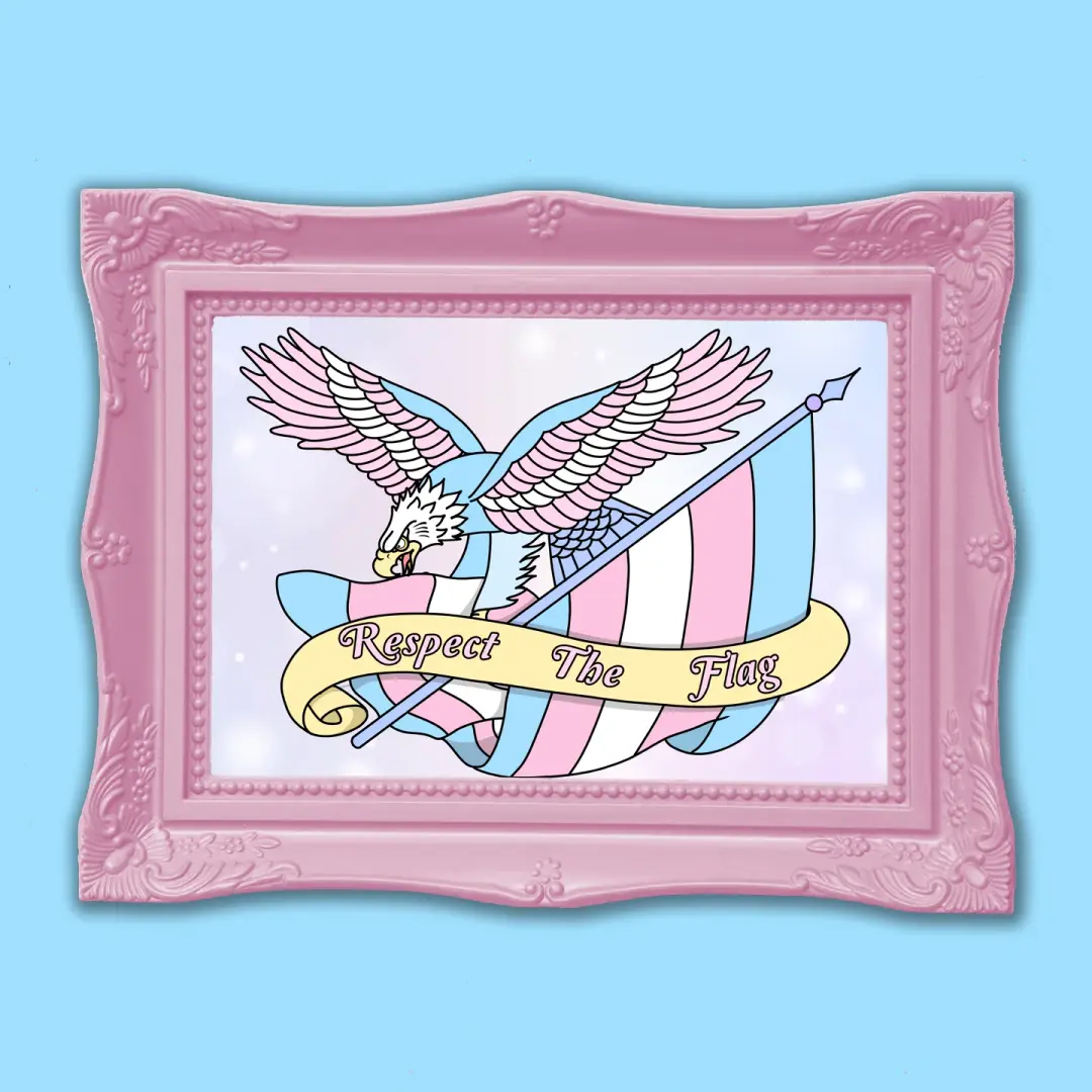Respect The Flag Art Print