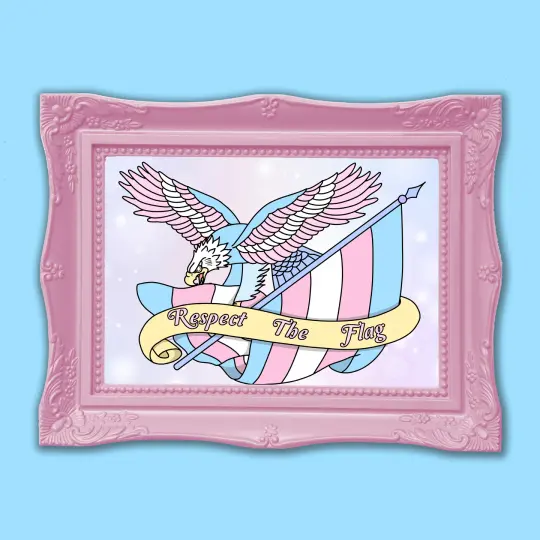 Respect The Flag Art Print