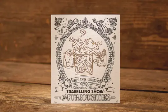 Sea Creatures - Limited Edition Letterpress Print (8.5 x 11")