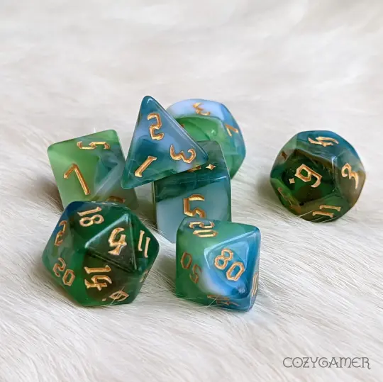 Druid Marbled Dice Set