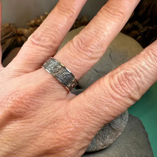 Cosmos Crescent Moon Ring