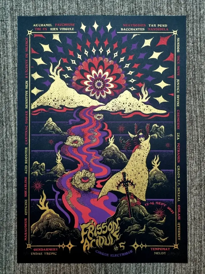 FRISSON ACIDULÉ  #5 (gigposter Paris)