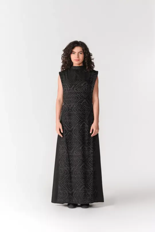 LAYERED CHENILLE DRESS