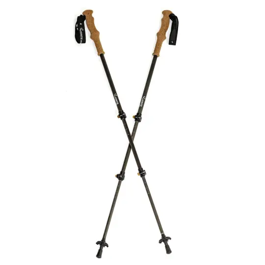 Diorite Telescopic Carbon Fiber Trekking Poles, Refurbished