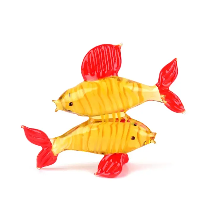 Pisces Zodiac Glass Figurine