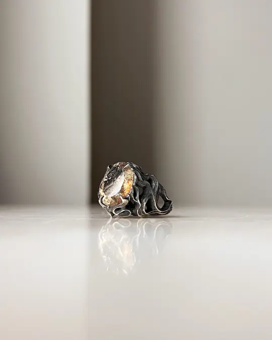 Pyre // Silver + Confetti Sunstone