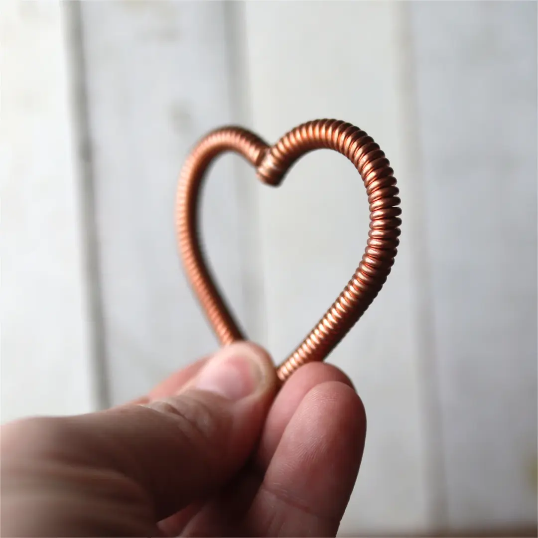 Reclaimed Piano Wire Hearts