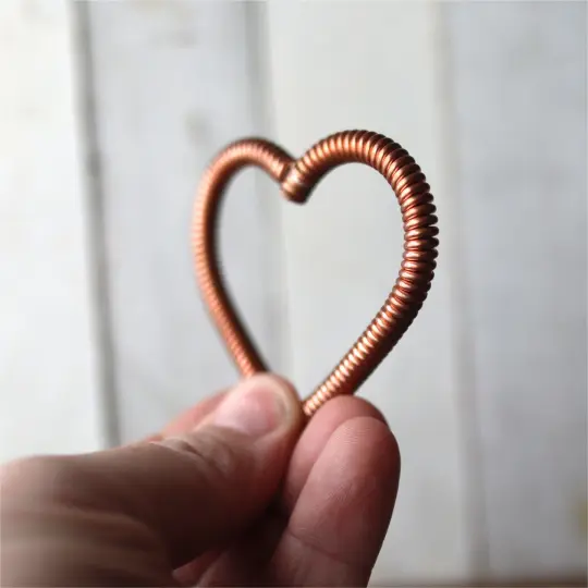 Reclaimed Piano Wire Hearts
