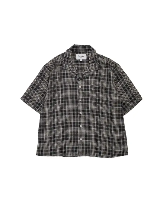 Corridor Plaid Seersucker SS Black