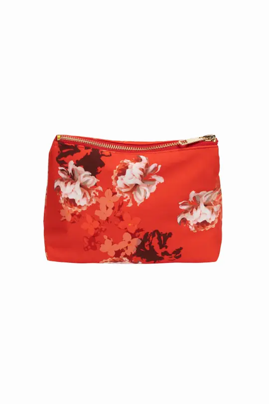 Bright Red Makeup Bag | Red Sun